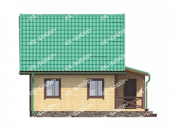 Дом из бруса 6х8. фото